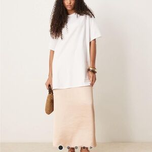 ASOS Cream Maxi Slip Dress Set never worn!